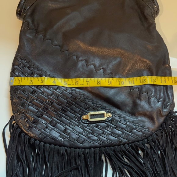 Jimmy Choo Leather and Suede Fringed Handbag - Picture 10 of 12